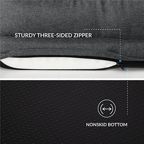 Bedsure Orthopedic Memory Foam Dog Bed For Medium Dogs - Waterproof Dog Beds Medium Washable Pet Sofa Beds With Removable Cover & Waterproof Liner, 7 Inches Height Couch For Medium Dogs Up To 50 Lbs #TOP4