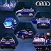 Aosom 12V Kids Electric Ride On Car, Audi E-tron, Battery Powered Toy with Parent Remote Control, Suspension System, Auxiliary Wheels, LED Lights, Music and Horn, MP3 Player, Dark Blue