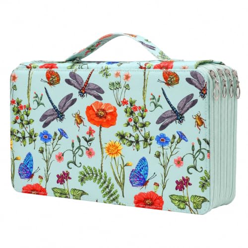Image of 300 Slots Colored Pencil Case Organizer, 4 Layer Bag