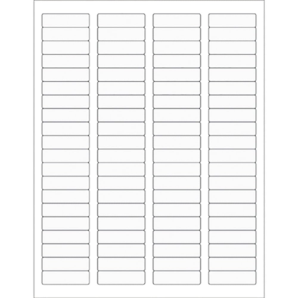 1.75 x 0.5 in. Clear Rectangle Laser Labels - Pack of 8000