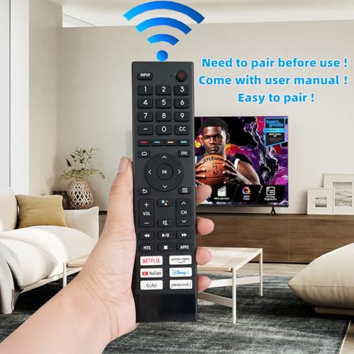 Télécommande de rechange ERF3J80H pour Hisense 4K UHD Android Smart TV