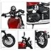 Risopen 1:12 Motorcycle Model Toy for Triumph Bobber Bonneville Alloy Die-cast Motorcycle Model No Assembly Required Mini Moto Collection Gift for Adult （Red）