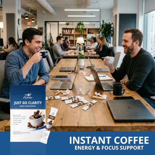 Image of Just Go Nutrition Clarity Functional Instant Coffee | 3g Sticks