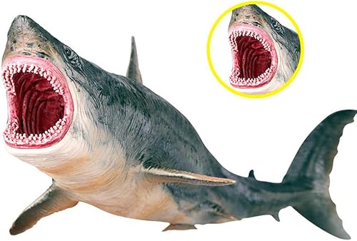 Miniatura 4 de Yiju Marine Life - Figuras de acción de tiburón pintadas a mano de animales en miniatura, modelo de juguete, colección de regalos para niños,