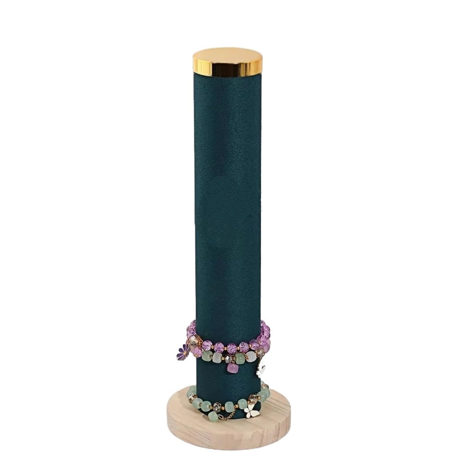 DVMSIEF Bracelet Holder Organizer Stand Jewelry Display Bracelets Bracelets Watch Velvet Rack Jewellery Stand Holder Hair Tie Hairband Display(Green)