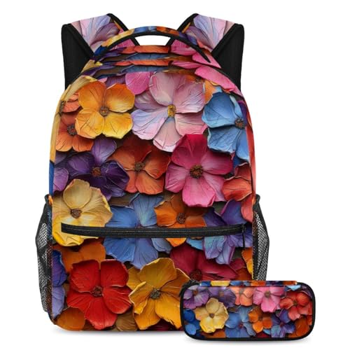 Sac à dos avec trousse haute capacité et bretelles confort multicolore