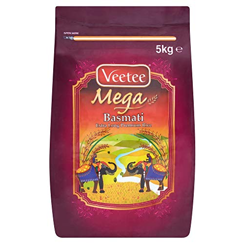 Veetee Mega Basmati Extra Long Premium Rice, 5kg