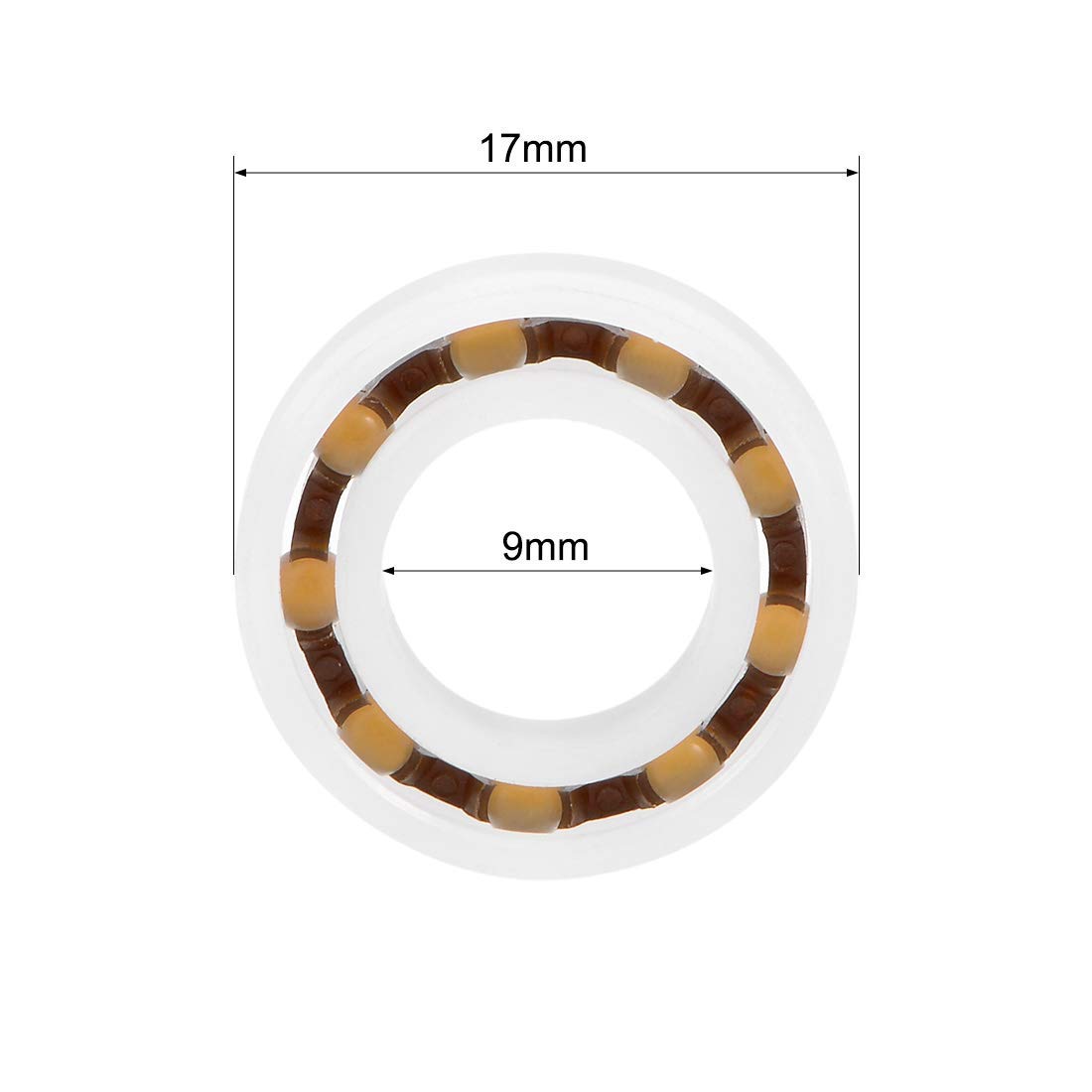 10 Roulements à Billes Nylon 5x23x7 Mm - Roulements Acier GCr15 Pour Meubles, Portes Coulissantes