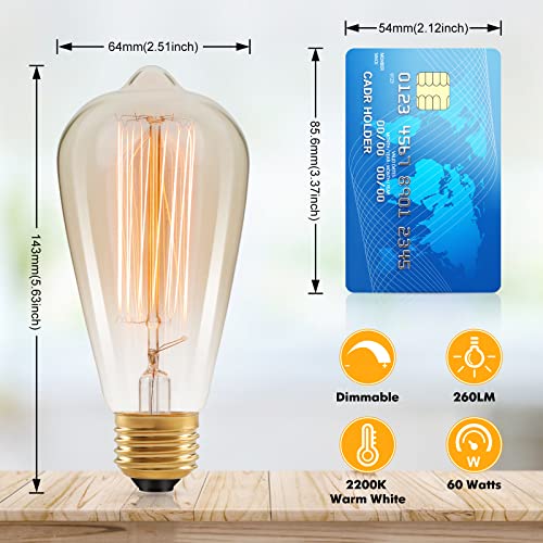 Brightever 60 Watt Incandescent Edison Light Bulbs thumb #2