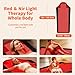 Red Light Therapy Mat for Full Body, Largest 1444 LEDs Near Infrared Light Therapy Pad, 660nm& 850nm 2in1 LEDs Light Blanket, High end Leather, 5 Power Levels UP to 288W, 73