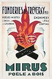 SANS CADRE Herbé ™ MIRUS PoêLE a Bois Rbuy-Poster/Reproduction HQ 40x60cm d\'une Affiche Vintage/Ancienne