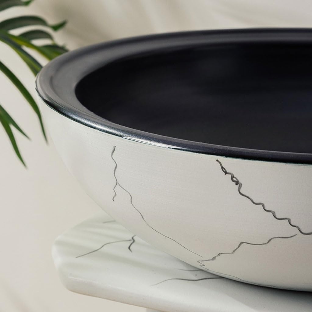 Bathroom Countertop Vessel Sink Simple Floor-standing Wash Basin Sink Nordic Ceramic Bathroom Pedestal Sink Vanity
