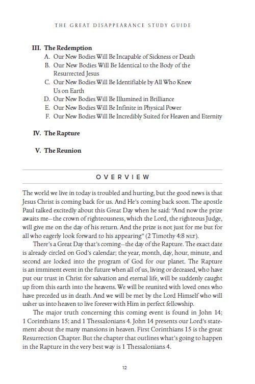 Image of The Great Disappearance Bible Study Guide: How to Be Rapture Ready