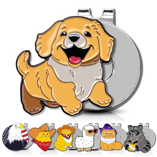 ClubSmith® Animal Golf Ball Marker with Magnetic Hat Clip, Funny