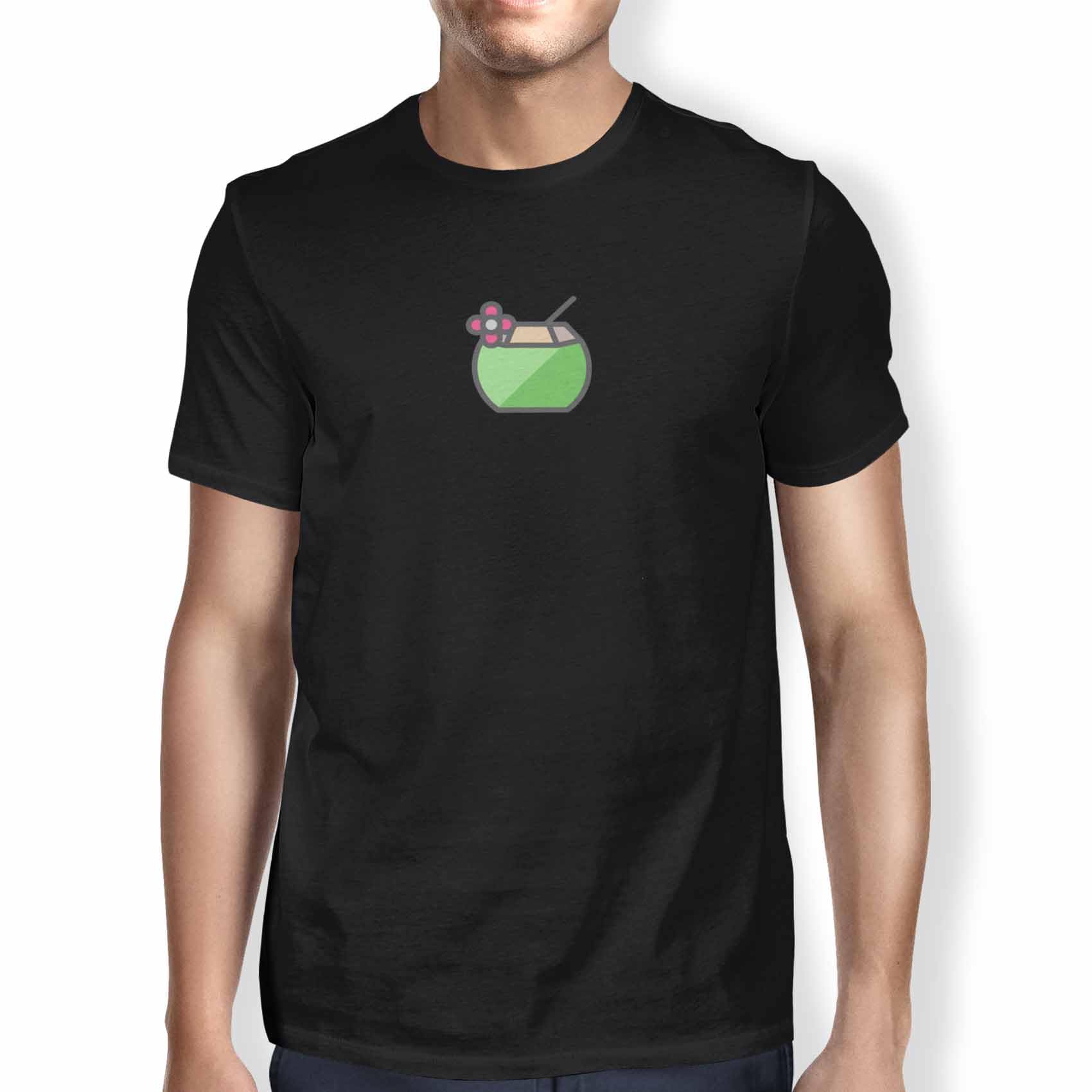 Green Fish Men's Fdmtsi-100465 T-Shirt, Black, L