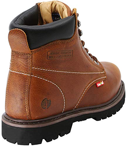Cactus Men’s 6” Soft Toe Oil Tumbled Full Grain Leather Oil Resistant Rubber Outsole Construction Work Boot3