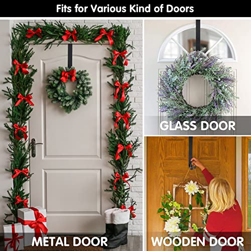 365Park Wreath Hangers For Front Door,15In Metal Wreath Door Hanger For Front Door Decor,Wreath Hanger Over The Door Hooks For Easter Decorations,Thanksgiving,Christmas,Welcome Sign For Front Door thumb #1
