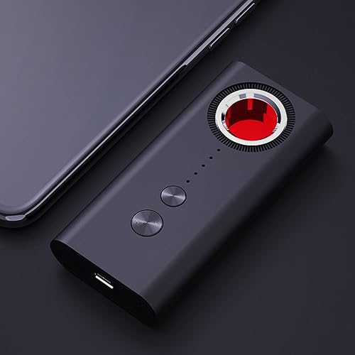 Miniatura 9 de Detector de cámara de 6 niveles de alta sensibilidad, detector de audio inalámbrico portátil T1, detector de señal, protector de seguridad para el