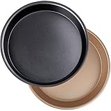 Pizza Pan Premium Thick, BESTZY Nonstick Pizza Baking Pan Round Cake Pan Dish Oven Safe Tray...