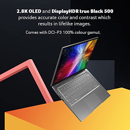 Image of acer Swift 3 OLED 12th Gen Intel EVO Core i5 (16 GB RAM /512 GB SSD /Windows 11 Home /MS Office 2021 / Fingerprint Reader /Steel Gray / 1.45 KG / SF314-71