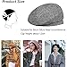 Women Retro Houndstooth Beret Hat Newsboy Caps Fashion Winter Knitted Wool French Style Painter Hats (Khaki)