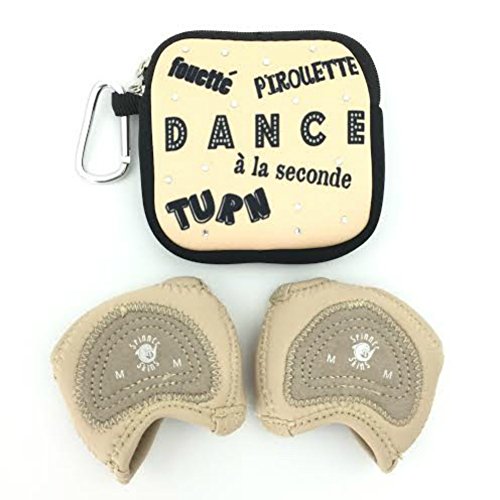 Neoprene Dance Half Soles and Pouch-Competition Nude-L2