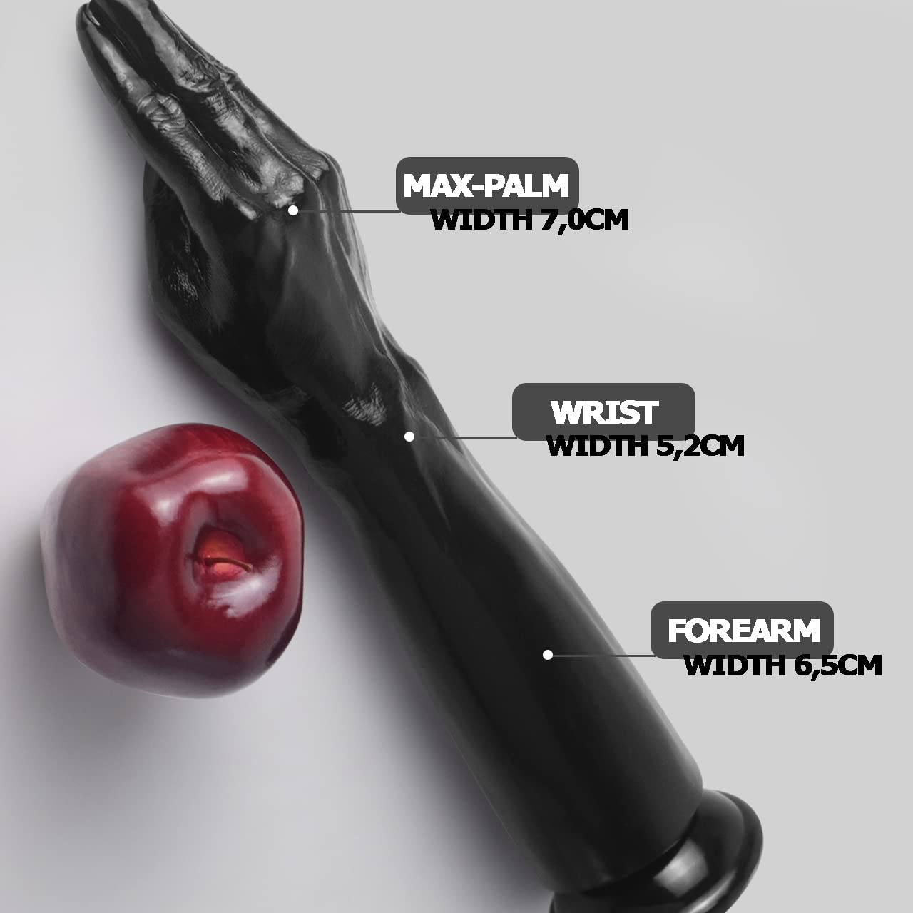 FAAK XXL masturbazione con la mano dildo fantasia,13'' dildo da dito realistico inseribile per una masturbazione più profonda,giocattoli erotici adulti fetish per l'orgasmo vaginale e anale (nero)