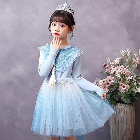 Amazon Co Jp ガール ズニット ドレス 子供 秋 冬 気質 メッシュ レース スカート ベビードレス ベビーデイジー 結婚式 セレモニードレス フォーマルドレス 子供服 女の子 服 ファッション小物