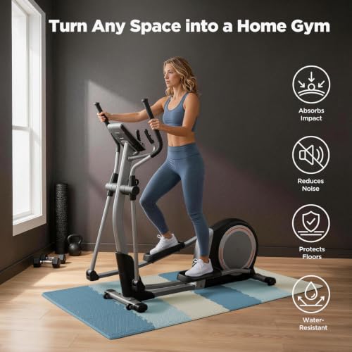 Image of AIRHOP 18 PCS Gym Floor Mat, EVA Foam Puzzle Gym Mat, High-Density Interlocking Foam Floor Tiles for Home Gym, Play Workout Garage Kitchen Flooring 12.6 inchx12.6 inchx0.4 inch