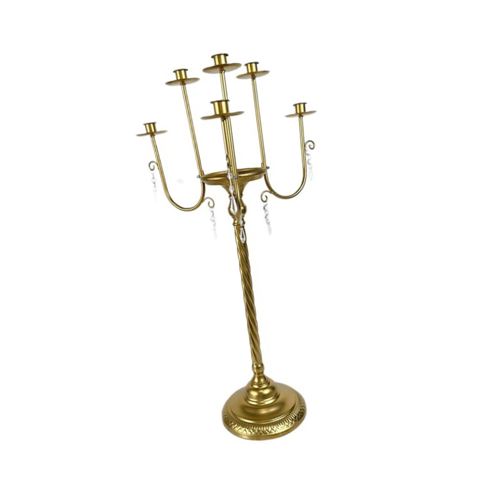 Tsophreniq 23W3159jt Romantics Crystal Embellished Metal Candleholder European Design Candlestick For Banquets Hall And Special Event Centerpieces Stand