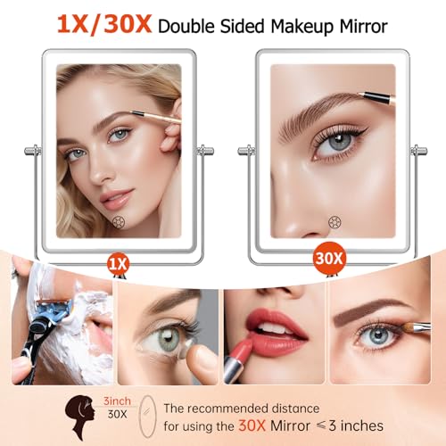 Espejo de Maquillaje de Pared Recargable FUNTOUCH 5000mAh miniatura 4