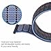 ANNEFIT Nylon Sport Loop Watch Bands 22mm, 2 Packs Quick Release Adjustable Strap for Men Women (Black and Storm Blue)