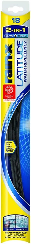 Rain-X 5079275-2 Latitude 2-IN-1 Water Repellency Wiper Blade, 18" 2 PACK (2)