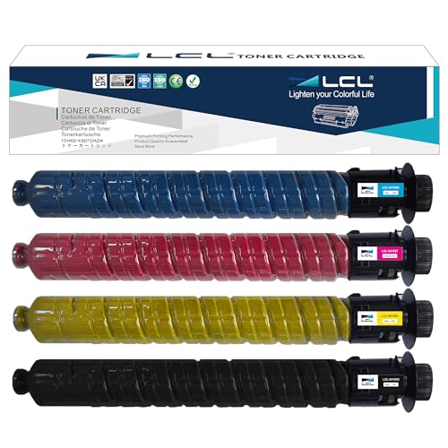 LCL Cartouche de Toner Compatible 841925 841926 841927 841928 MP C2003 MP C2503 Remplacement pour Ricoh Aficio MP C2003 MP C2503 MPC2003 MPC2503 MP C2004 MP C2504(Noir...