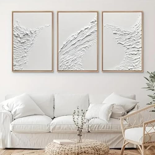 Art mural impression sur toile effet texturé haut de gamme pour décoration intérieure épurée