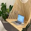 Bureau Mural Pliante ZXDRYBHD - Table Murale Pliable Avec Étagères, Bureau Flottant Compact Pour Maison, Gain De Place (Small)