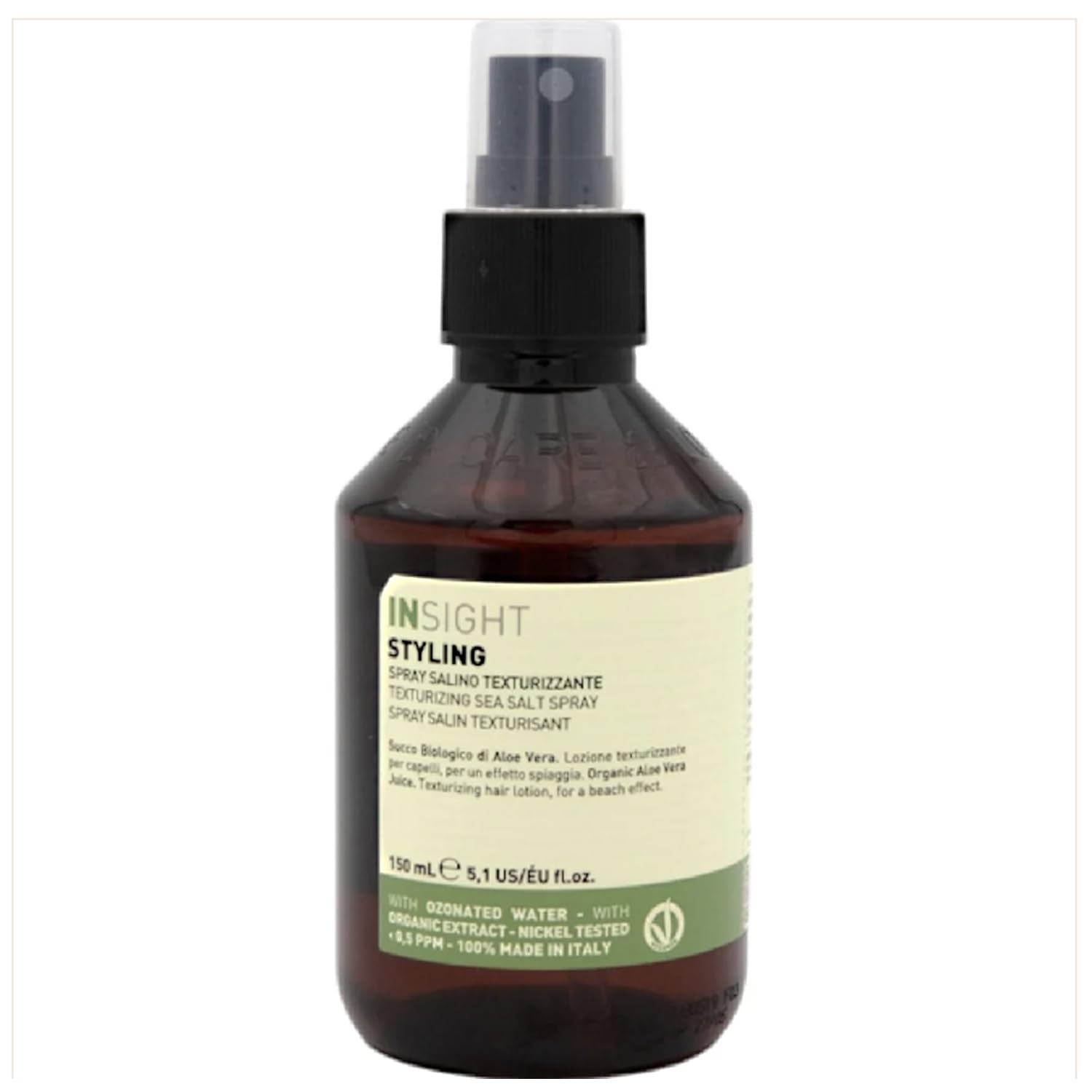 Insight Texturizing Sea Salt Spray with Aloe Vera for Natural Volume & Beach Waves with Lightweight Hold, 8.5 Fl. Oz. / 250 mL