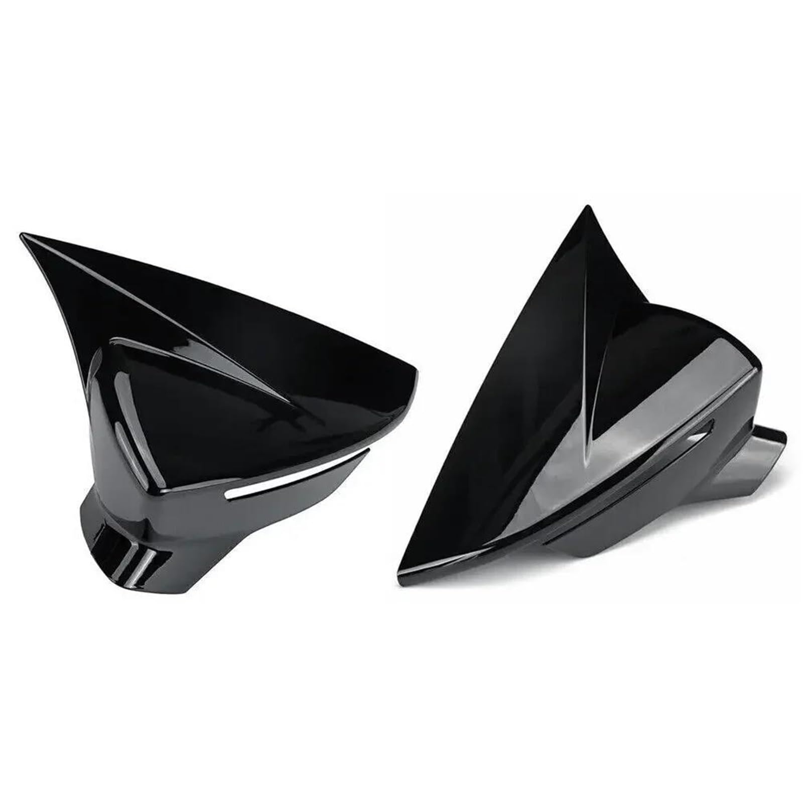 Car Rearview Side Mirror Cover Wing Cap Sticker for SEAT for Leon MK3 5F 2013-2019 for Ibiza MK5 2017-2020 Car Wing Mirror Covers(Gloss Black)