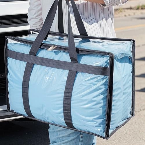 110L-Large-Capacity-Clear-Storage-Bags-with-Zipper-Comforter-storage-Blankets-Bedding-Quilts-Pillows--Plastic-Storage-Bags-for-Organizing-Seasonal-Clothes-and-Household-Items3park