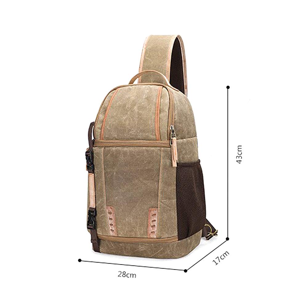 Poliestrowa torba na aparat 430 x 280 x 170 mm ze zdejmowanymi przegrodami, duża pojemność, przednie i boczne kieszenie, ciemnoszara zieleń wojskowa khaki
