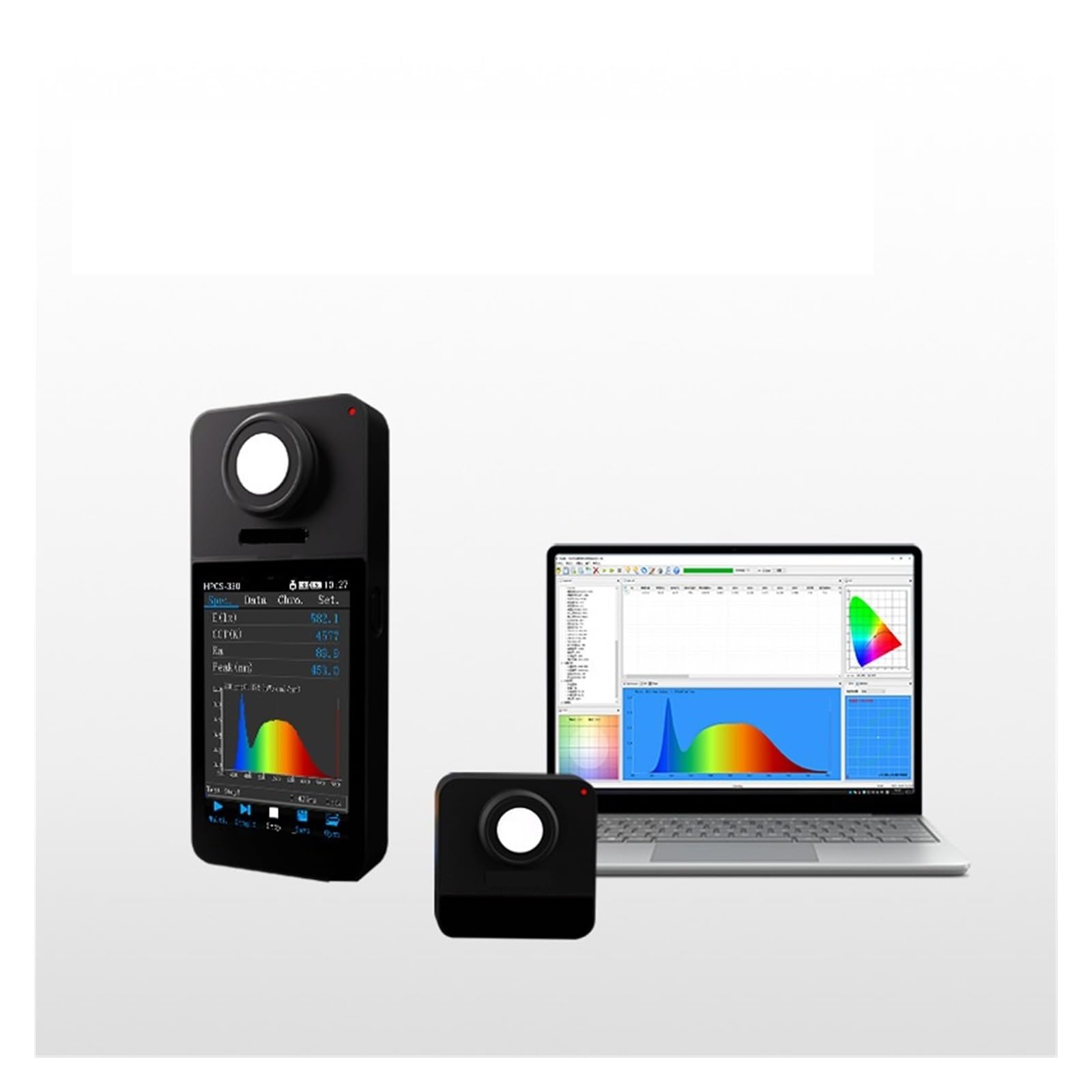 Mthckxjbsuz Hpcs330p Spectrometer Portable, Wireless Spectrometer Par Light Meter Ppfd For Grow