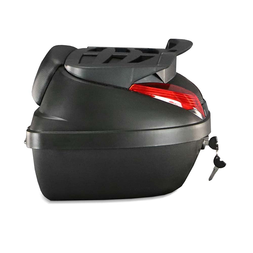 Bagtecs Motorradkoffer für Honda SH 350/300/150/125, 42 Liter, Schwarz