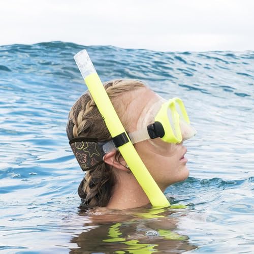 4 piezas de cubiertas para correas de máscaras de buceo, correas de neopreno para máscara de snorkel para hombres y mujeres, cubiertas para gafas deportivas acuáticas, protector impermeable para cabello al nadar miniatura 4