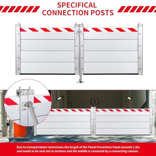 Barrera móvil de protección contra inundaciones 60x140cm HXQSL 6
