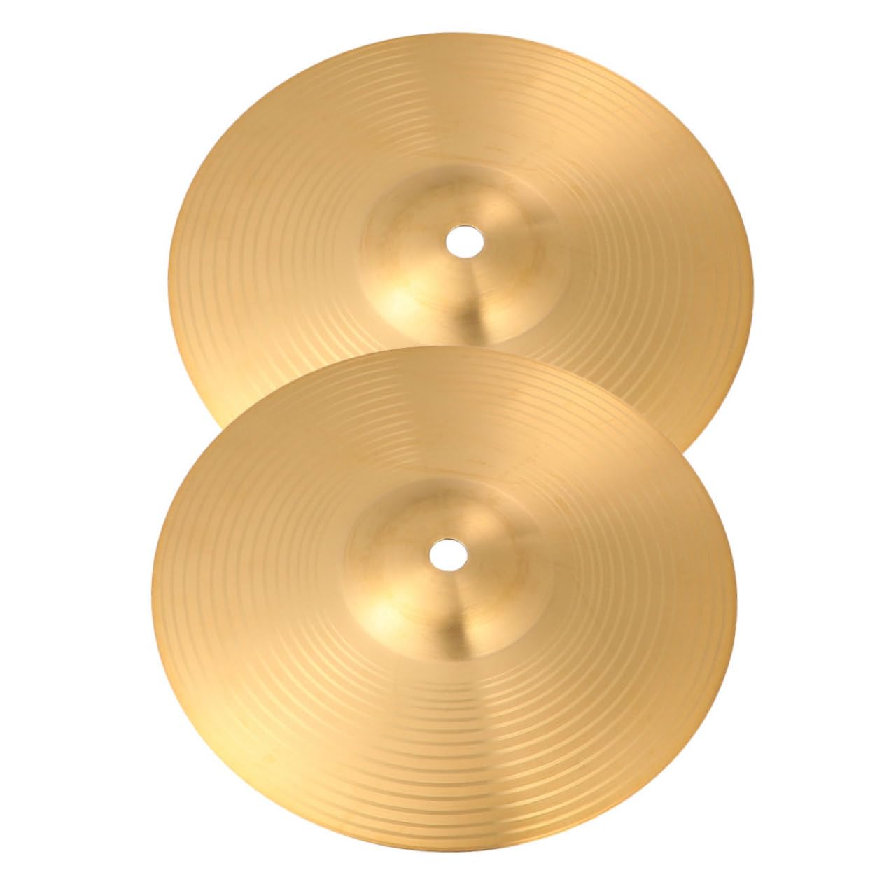 Garneck 2Pcs Drum Cymbals Brass Jazz Cymbals Durable Drum Accessories for All Drummers Fadeless Sound