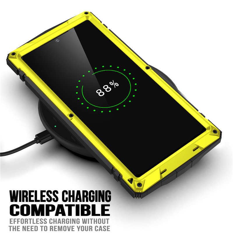 Coque Samsung M32 5G antichoc métal et silicone antichoc jaune