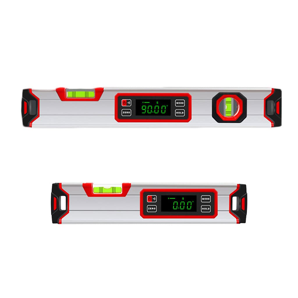 Inclinometro elettronico a bolla portatile a 360 ° verticale e orizzontale a bolla spirituale per costruzione falegname 2 dimensioni livella magnetica a bolla