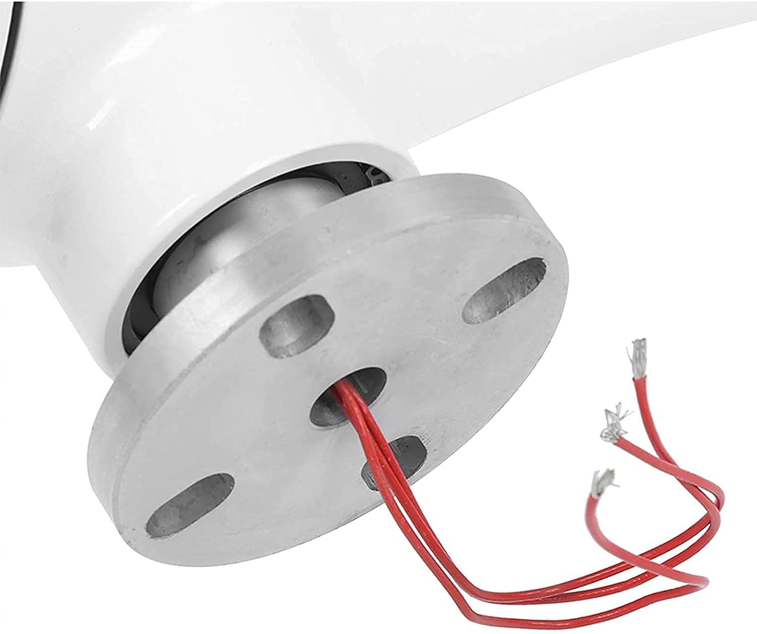 Petites éoliennes domestiques 400 W pour Utilisation utdr, Petites éoliennes domestiques pour Utilisation utdr Entreprises Kit générateur de Turbine à Vent 5 Lames FR Hme Camping, Blanc, 24 V (