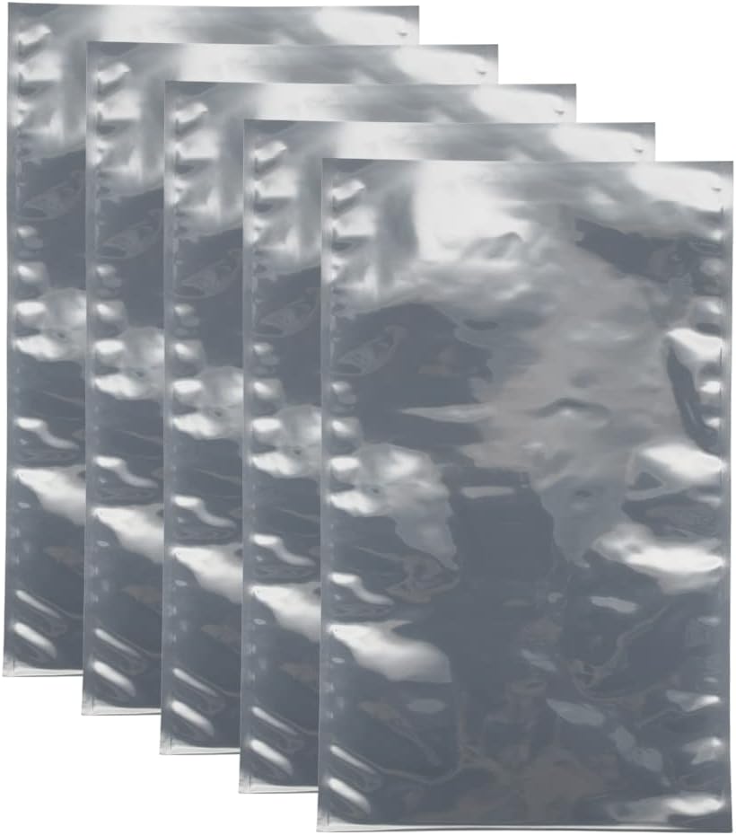 uxcell Antistatic Shield Shielding Bag, Flat Open Top Anti Static Bag for Electronic Devices, 8×13 inch(200x330mm), 10 PCS