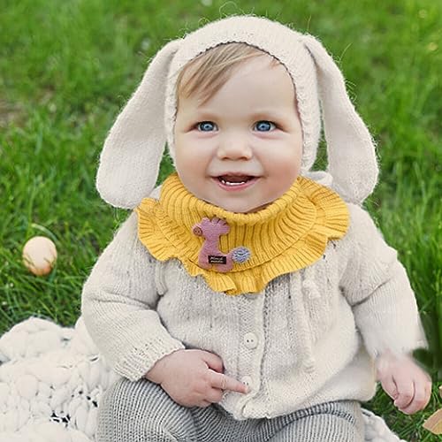 Kids Girls Winter Knitted Scarf, 6 Pieces Cute Animal Warm Scarf Neck Warmer for Toddlers Girls4